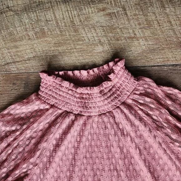 Nina Leonard Mauve Mock Neck Shift Dress Size XL - Picture 5 of 6